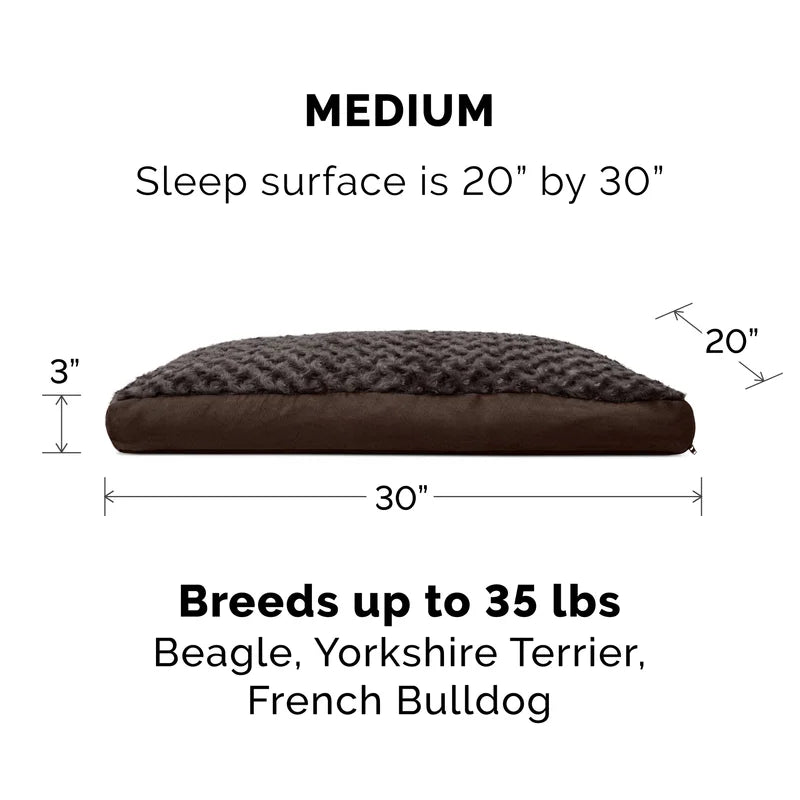 Ultra Plush Deluxe Fiber Pillow Pet Bed