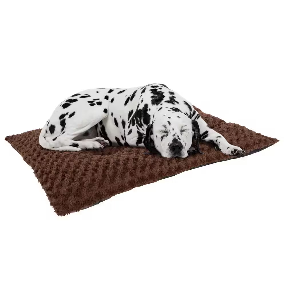 Lavish Cushion Xx-Large Chocolate Pillow Furry Pet Bed