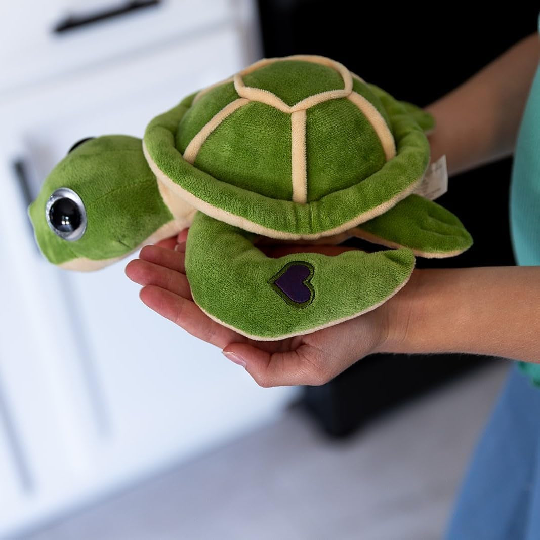 Thermapals Weighted Turtle Stuffed Animal - Perfect Size for Snuggling - Soothing Lavender Scent - a Gift for Any Occassion - Includes Customizable Birthday Gift - Meet Your Bestfriend