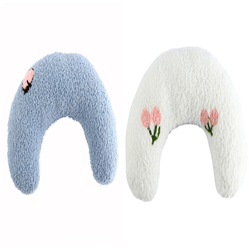 Little Pillow for Cats Fashion Neck Protector Deep Sleep Puppy U-Shaped Pillow Pets Pillow Kitten Headrest Dog Sleeping Pillow Pet Products